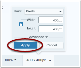 Apply button